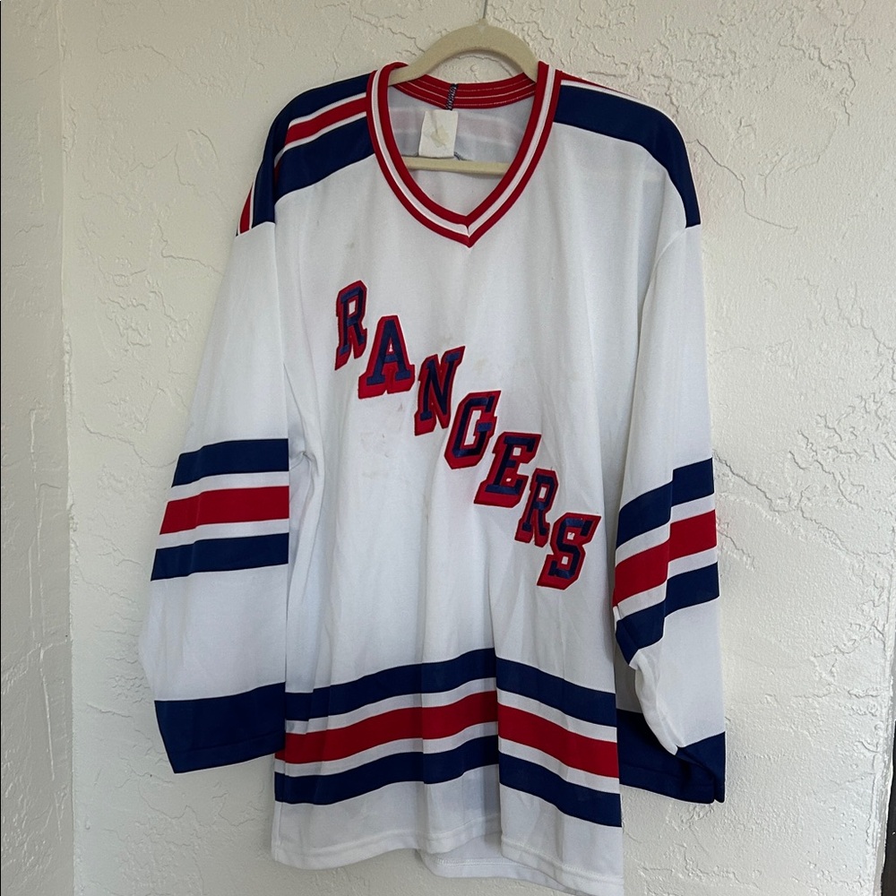 Vintage 90s New York Rangers CCM Maska NHL Hockey Jersey Size Men’s Large